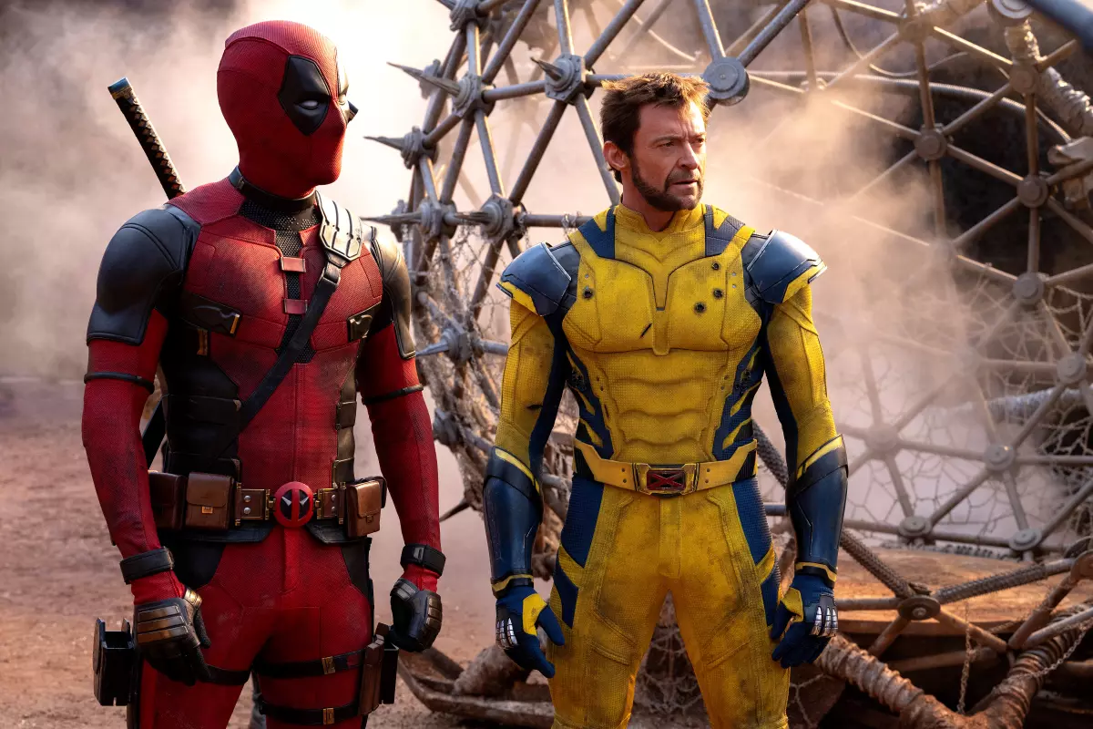 Ryan Reynolds jako Deadpool a Hugh Jackman jako Wolverine ve filmu Deadpool & Wolverine