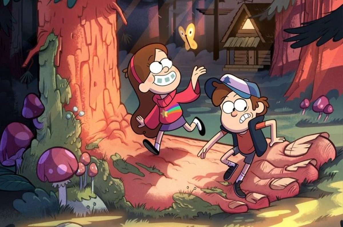 Mabel a Dipper z animáku Městečko záhad.