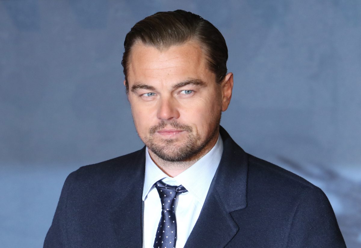 Leonardo DiCaprio arrives on the red carpet at Leicester Square in London