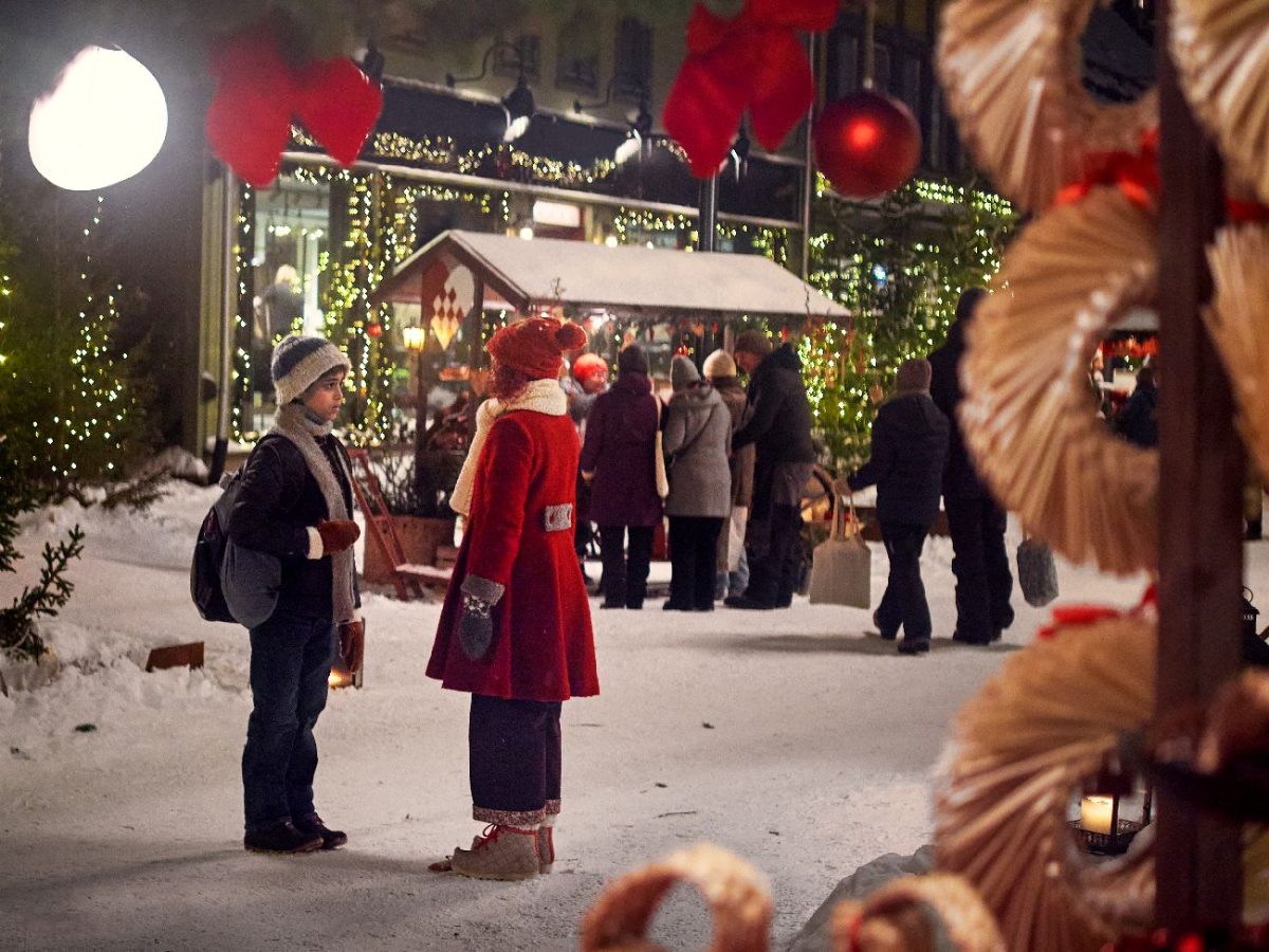 The Snow Sister. (L to R) MUDIT GUPTA as Julian, CELINA MEYER HOVLAND as Hedvig in The Snow Sister. 