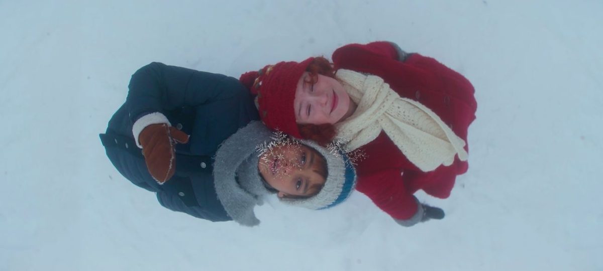 The Snow Sister. (L to R) MUDIT GUPTA as Julian, CELINA MEYER HOVLAND as Hedvig in The Snow Sister. 