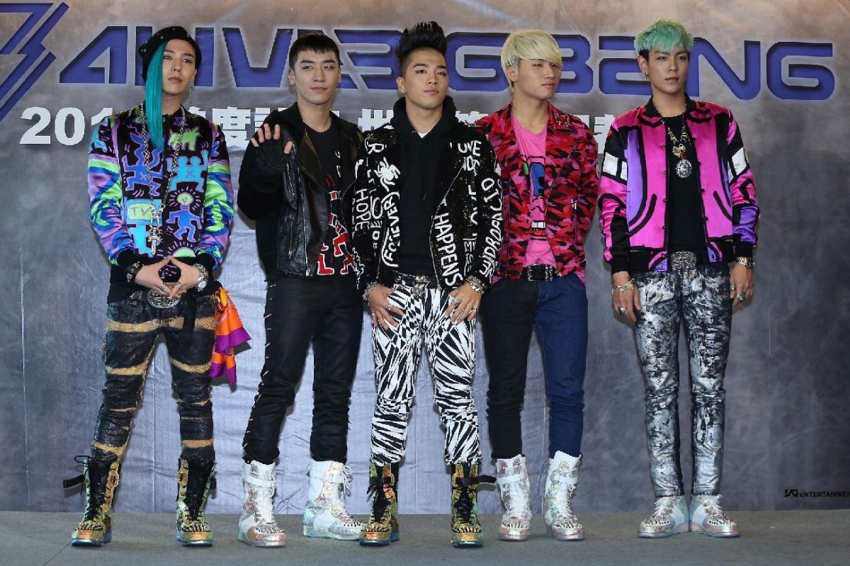 K-pop skupina BigBang v roce 2012