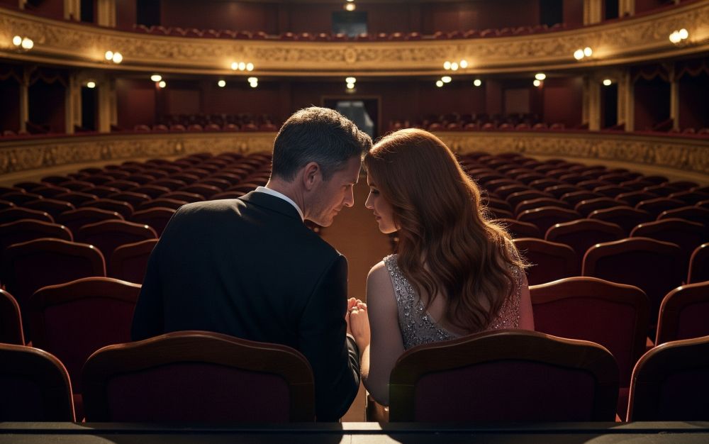 Slavný pár v divadle