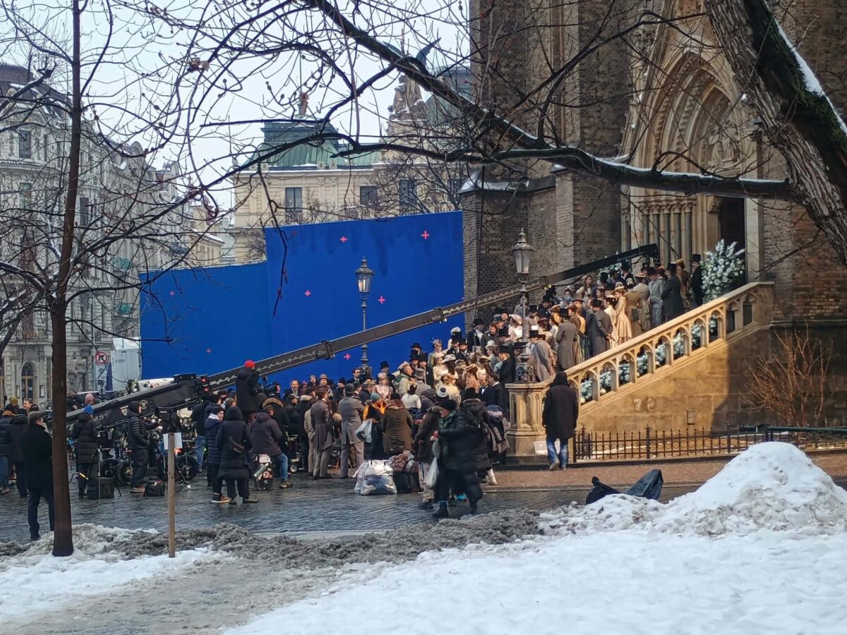 Věk nevinnosti u sv. Ludmily v Praze (natáčení)