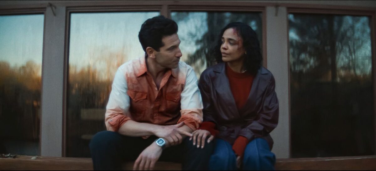 His & Hers. Jon Bernthal as Detective Jack Harper and Tessa Thompson as Anna