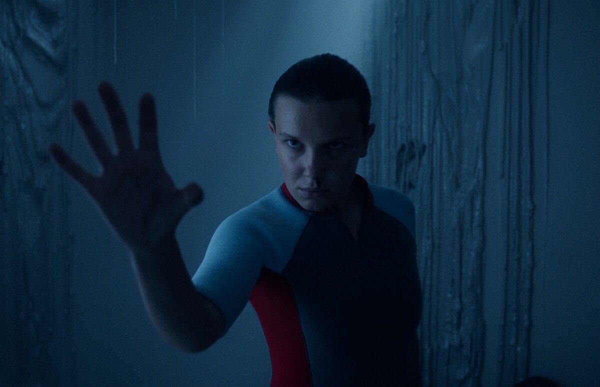 Millie Bobby Brown as Eleven in Stranger Things: Season 5.