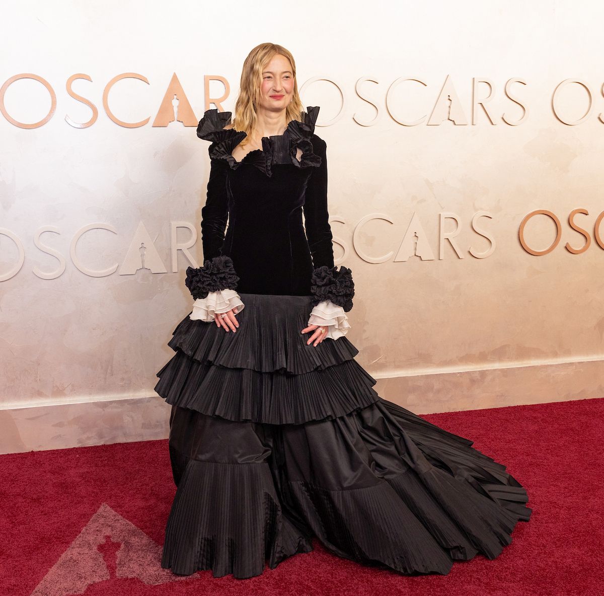 Alba Rohrwacher arrives on the red carpet of the 97th Oscars® at the Dolby® Theatre at Ovation Hollywood on Sunday, March 2, 2025