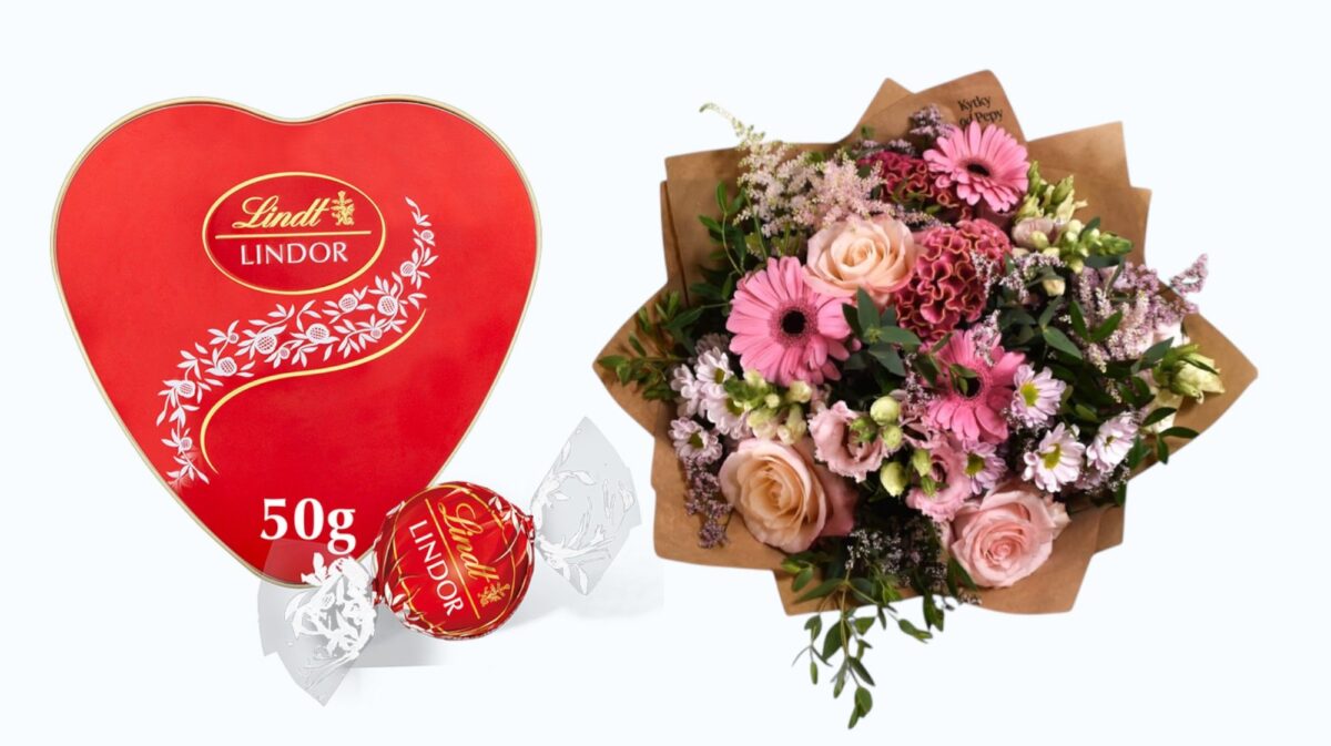 Lindt bomboniéra a Kytky od Pepy