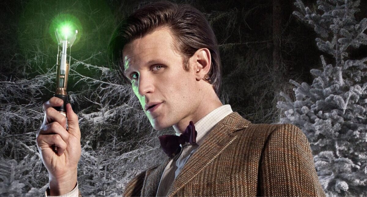 Herec Matt Smith jako Doktor Who v populárním britském seriálu Pán času