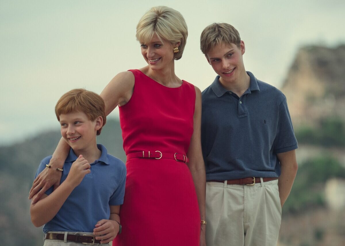 Princezna Diana se syny Harrym a Williamem.