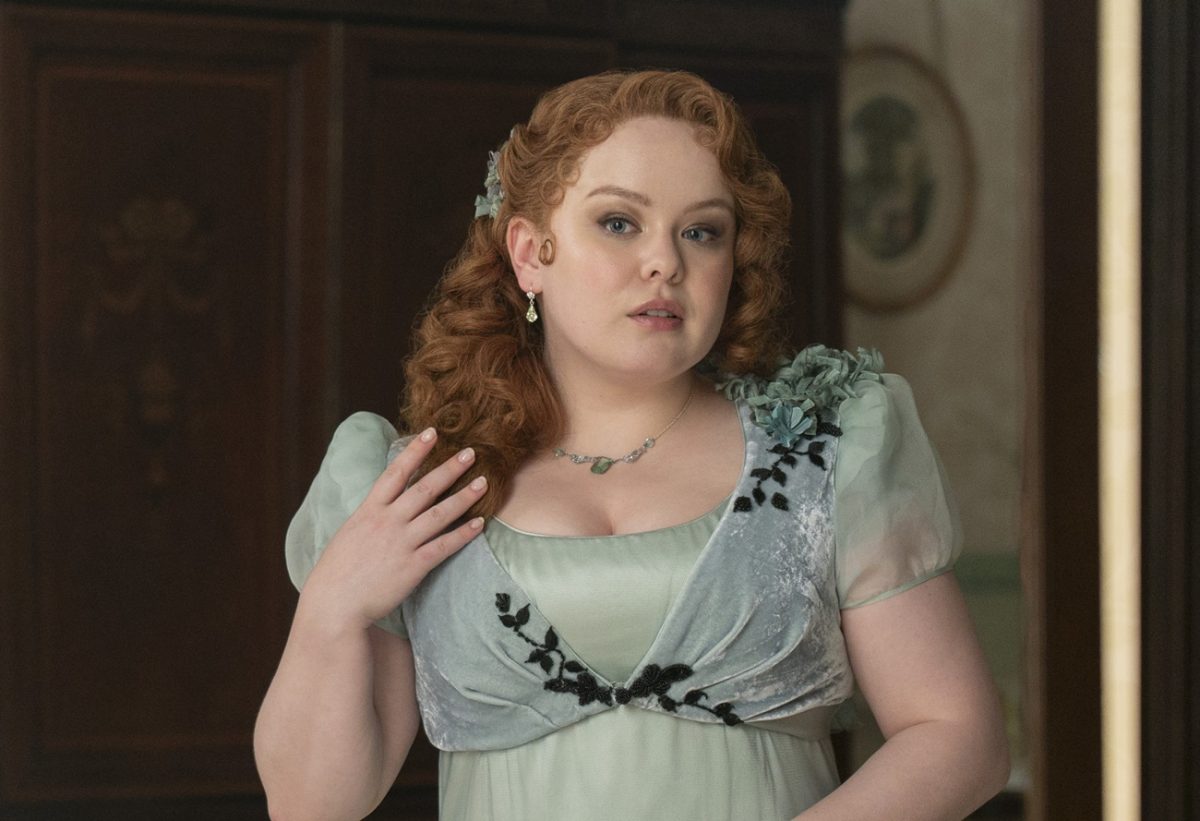 Nicola Coughlan jako Penelope Featherington v seriálu Bridgertonovi