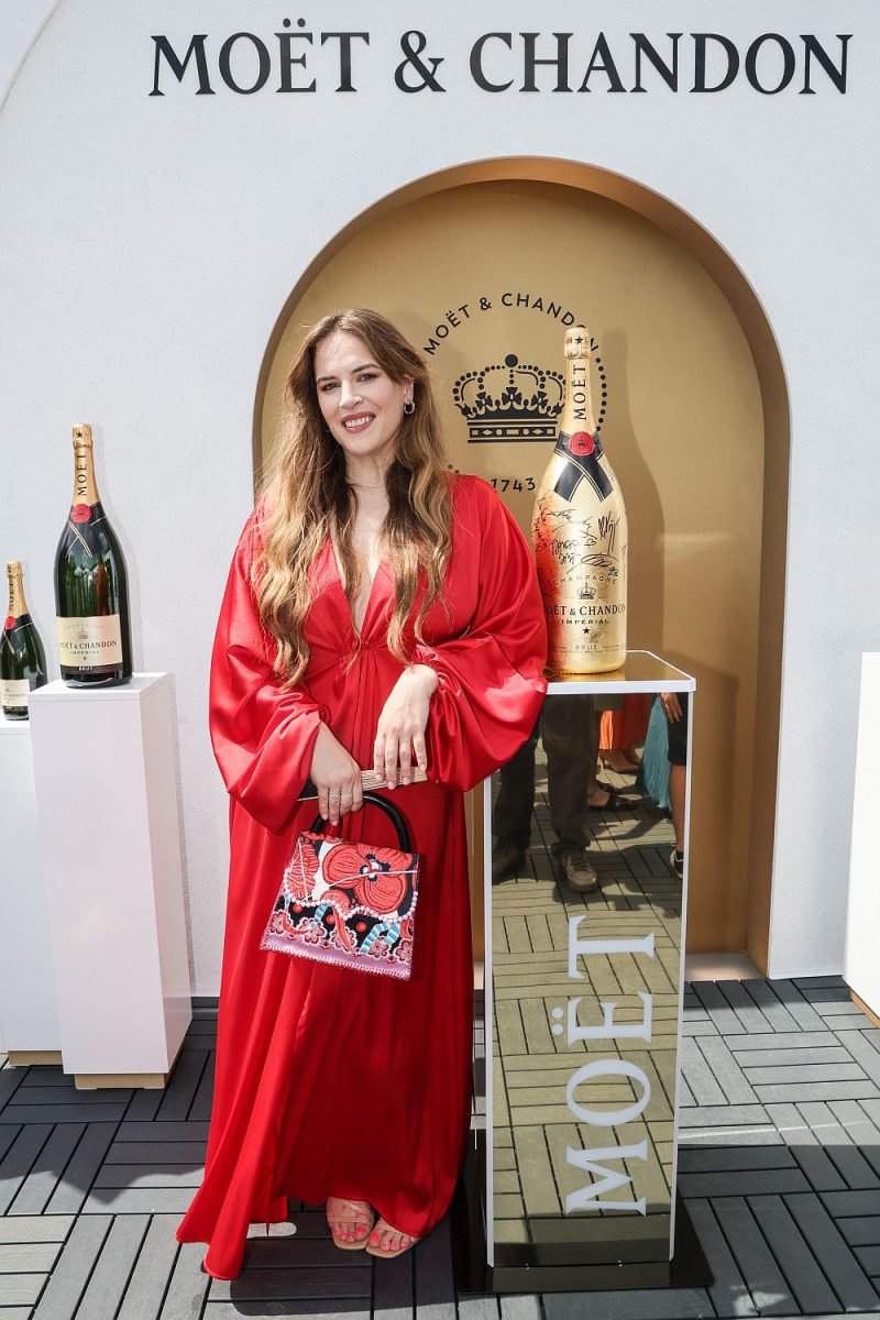 Petra Nesvačilová na Moët party v Karlových Varech.
