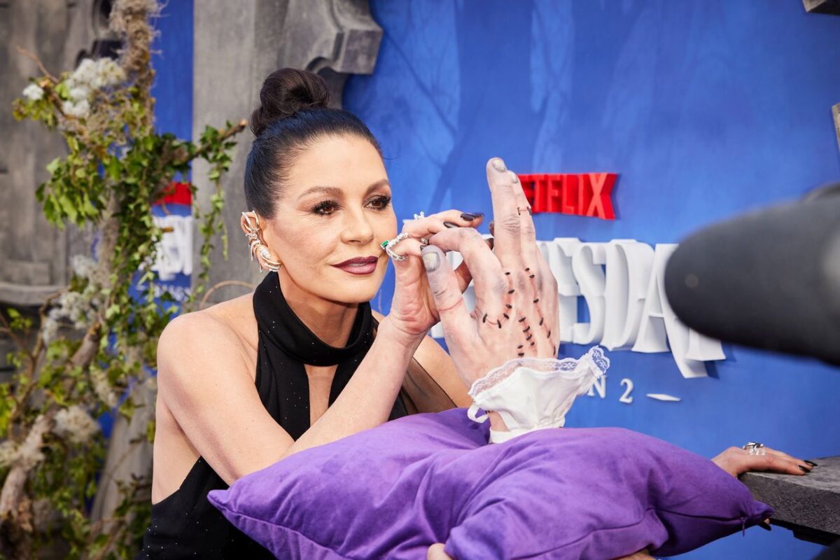 Catherine Zeta-Jones attends the Global Premiere of Netflix's 'Wednesday' Season 2