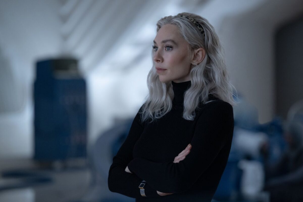 Vanessa Kirby as Sue Storm/Invisible Woman in 20th Century Studios/Marvel Studios' THE FANTASTIC FOUR: FIRST STEPS