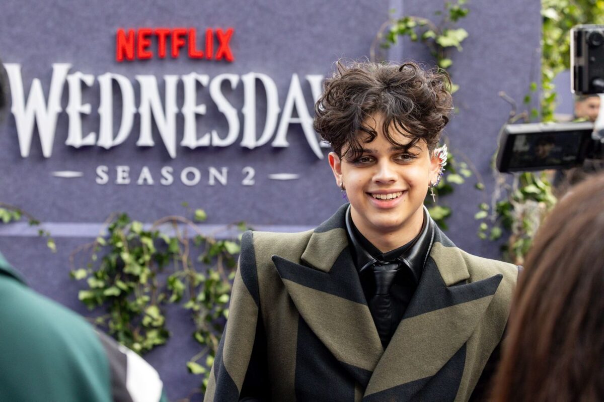 Isaac Ordonez attends the Global Premiere of Netflix's 'Wednesday' Season 2