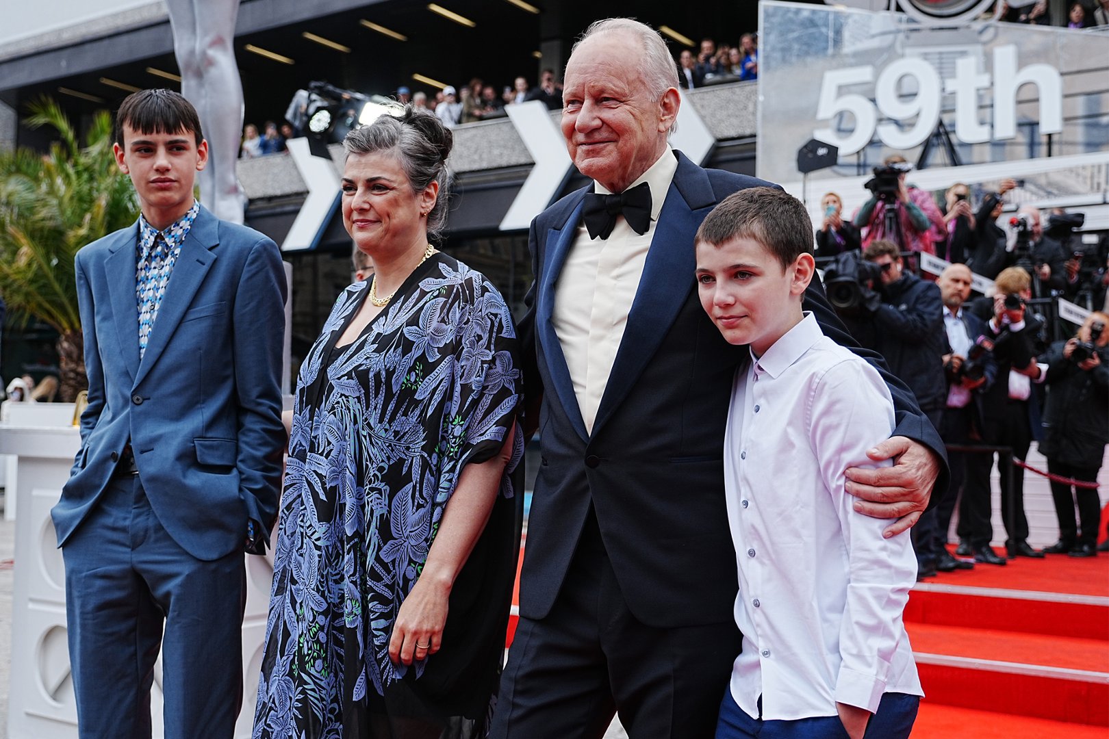 Herec Stellan Skarsgård s rodinou