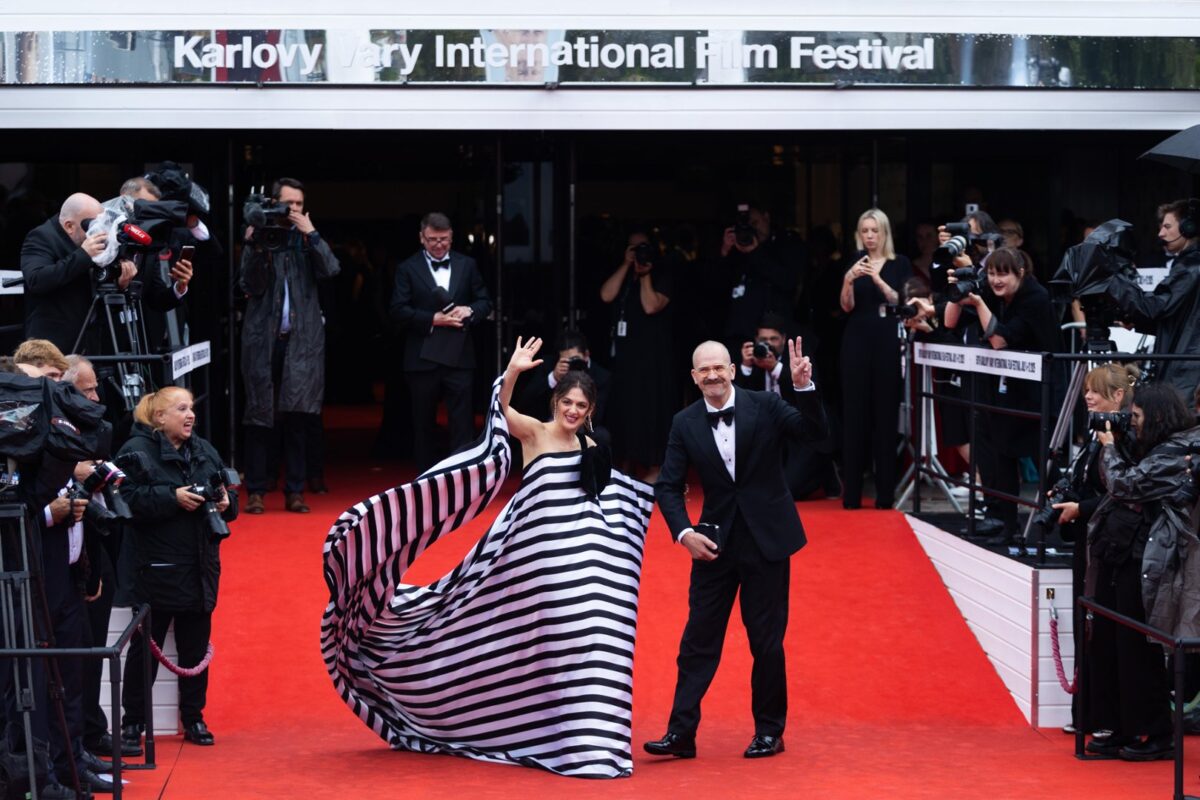 Herečka Klára Issová a herec Stanislav Majer