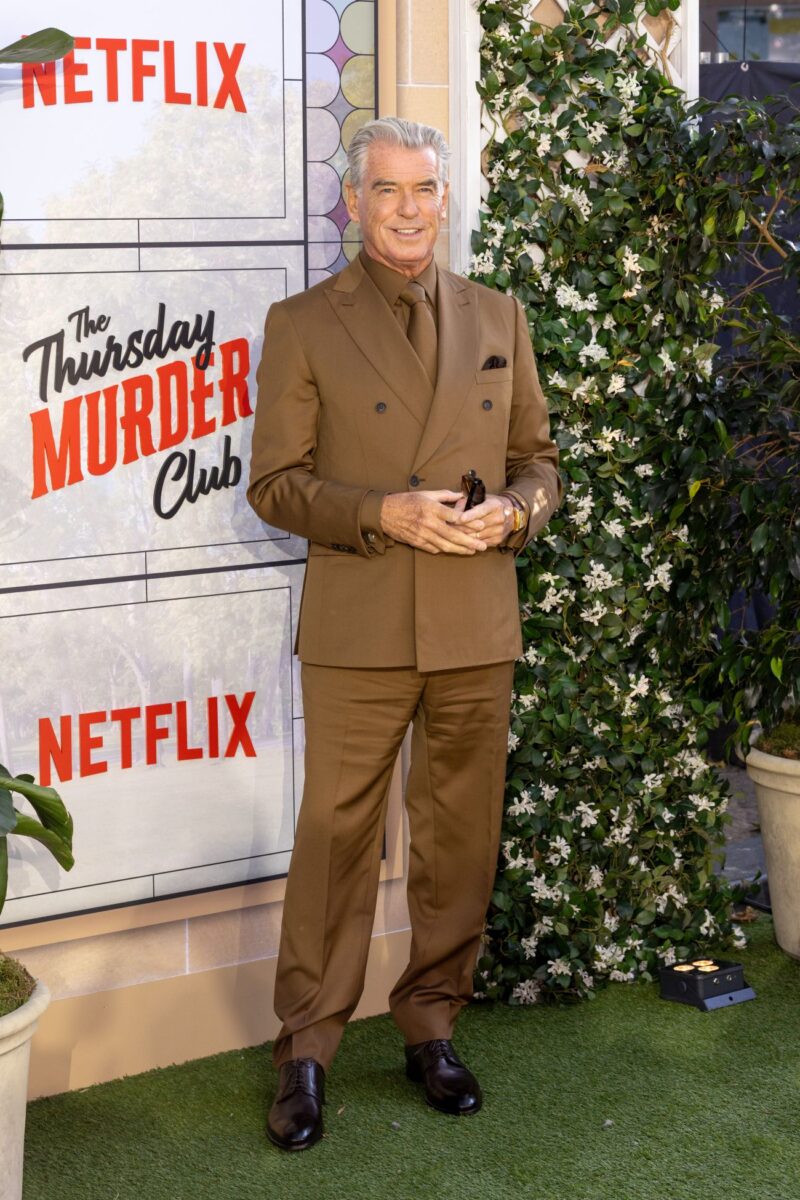 Pierce Brosnan attends the UK Premiere of Netflix's 'The Thursday Murder Club