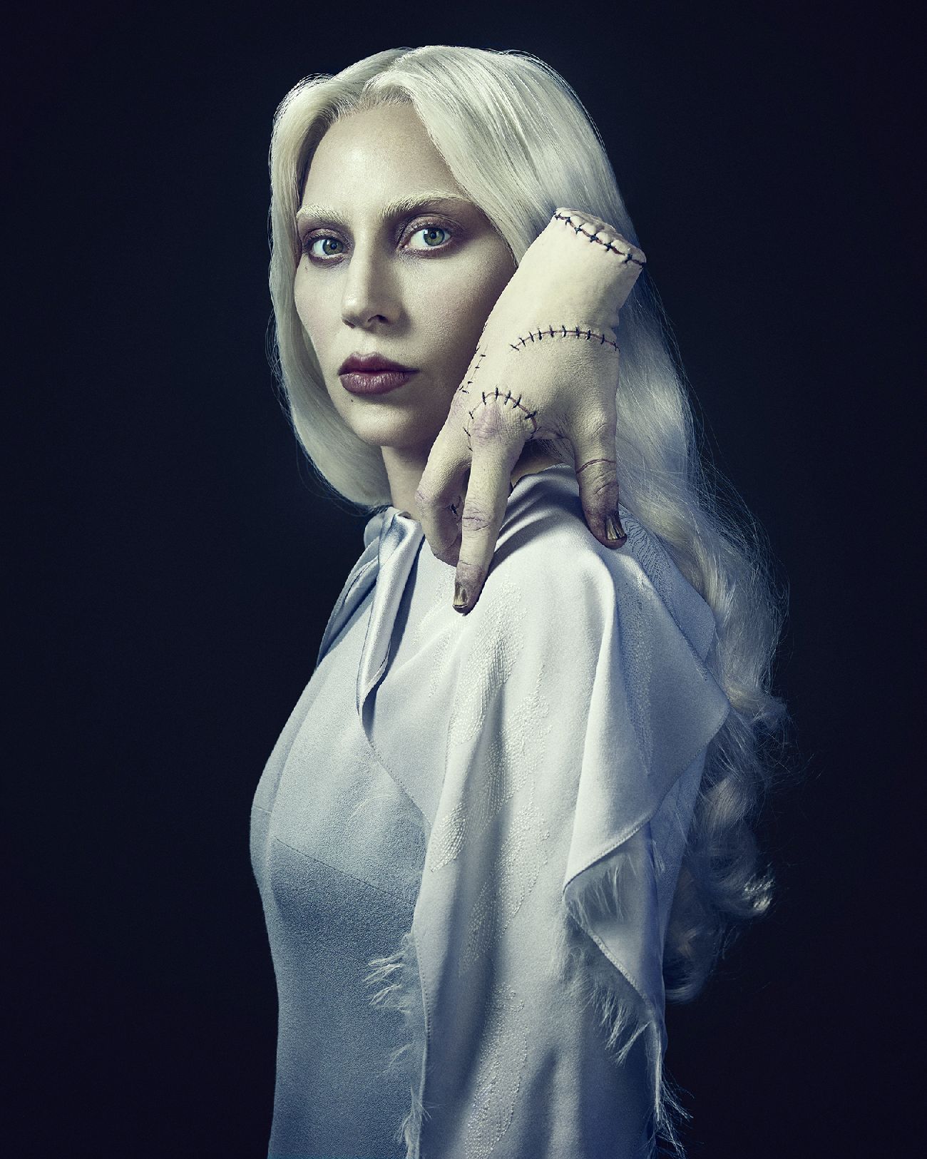 Lady Gaga as Rosaline Rotwood, Thing on the set of Wednesday