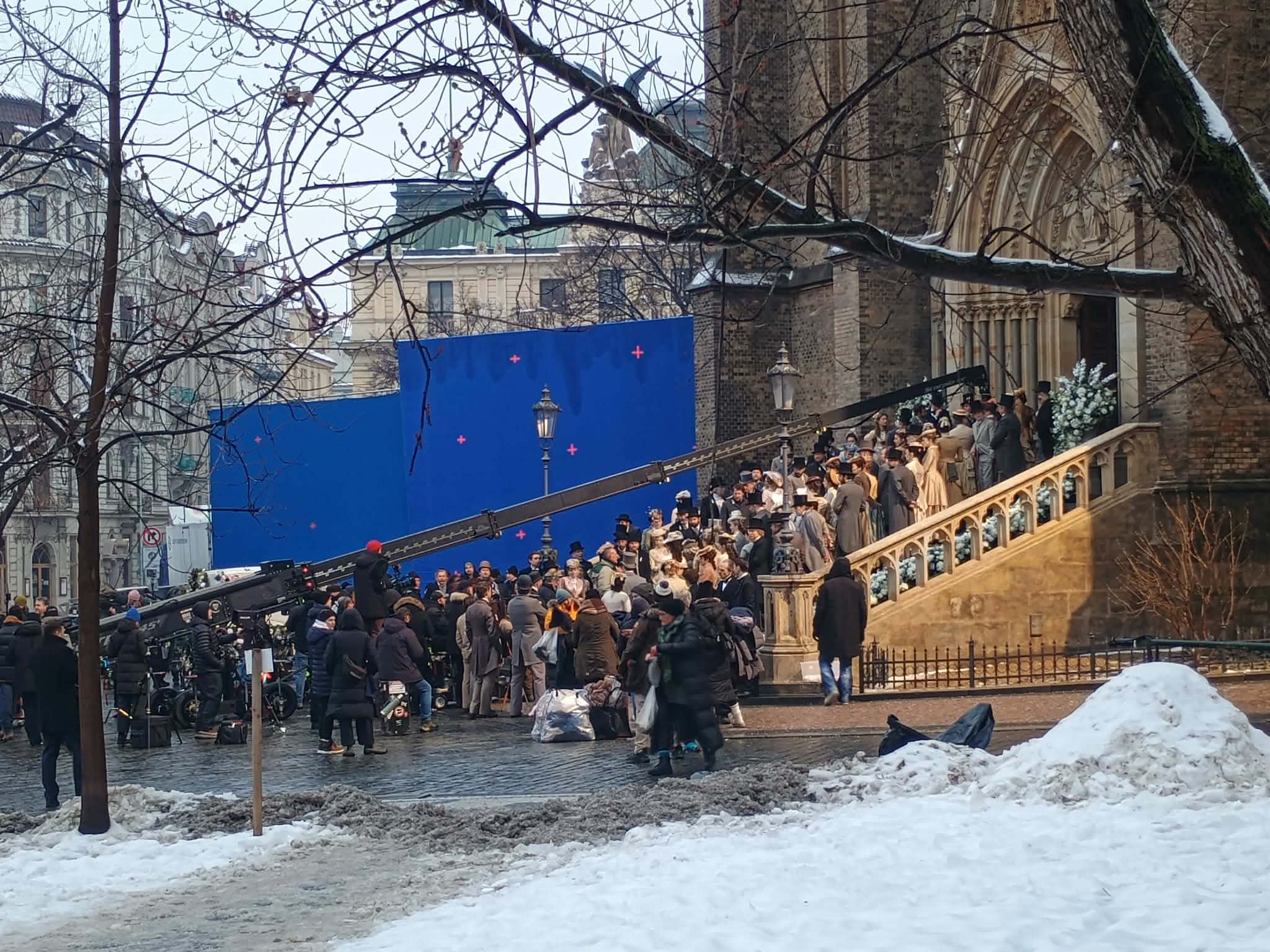 Věk nevinnosti u sv. Ludmily v Praze (natáčení)