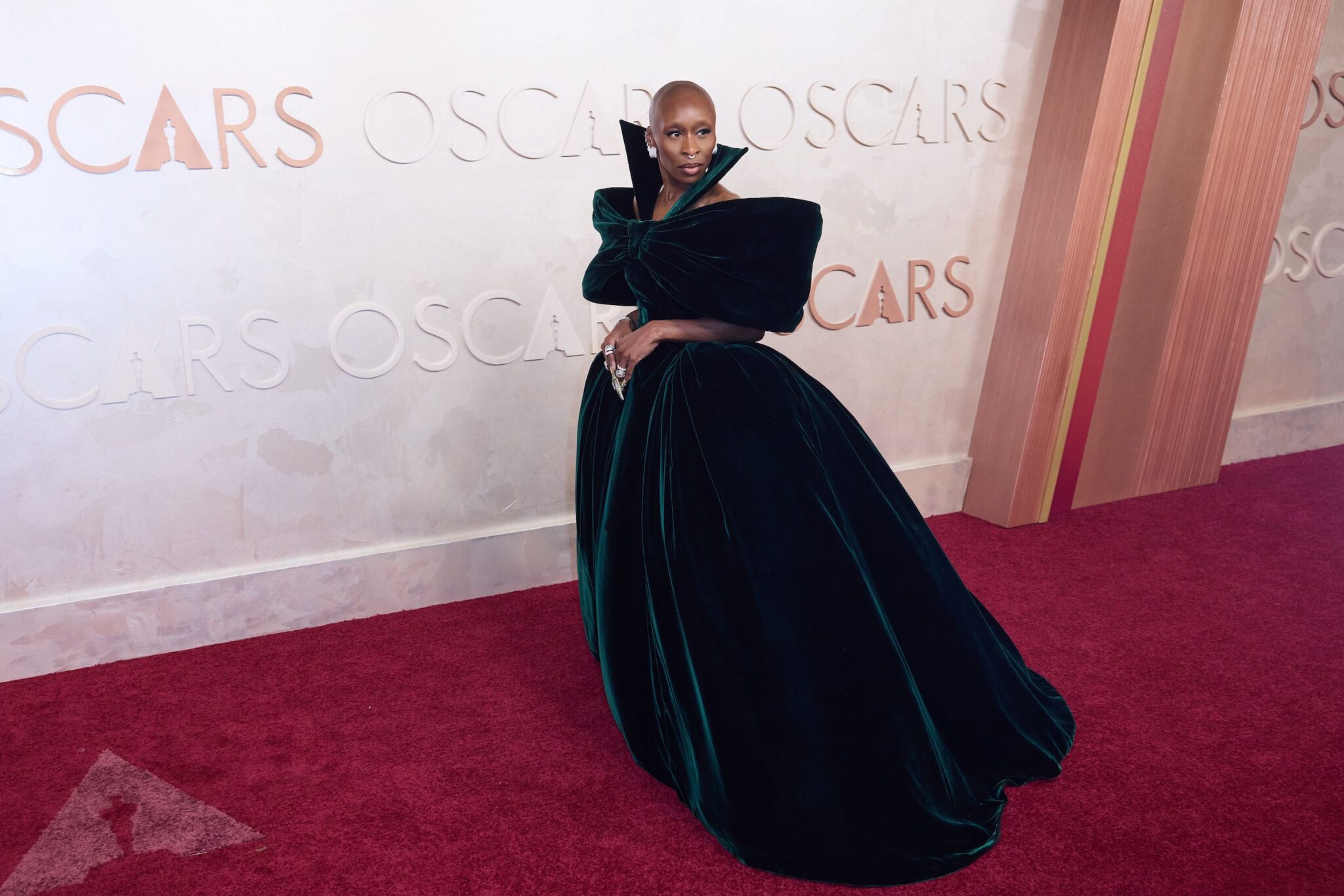 Cynthia Erivo arrives on the red carpet of the 97th Oscars® at the Dolby® Theatre at Ovation Hollywood on Sunday, March 2, 2025.