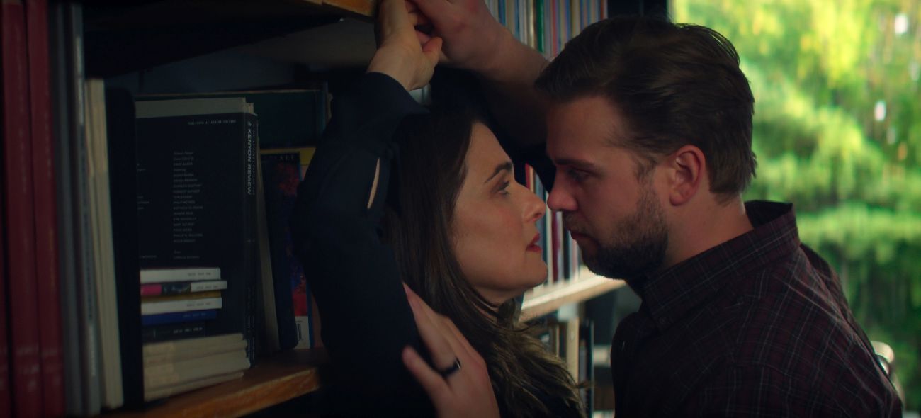 VLADIMIR. Rachel Weisz as The Protagonist and Leo Woodall as Vladimir